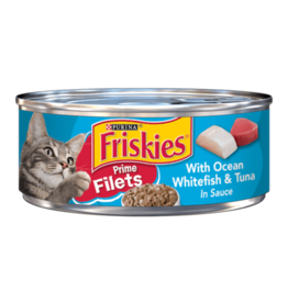 Nestle Purina FRISKIES CAT OCEAN WHITEFISH & TUNA PRIME FILETS 5.5OZ CASE OF 24   K