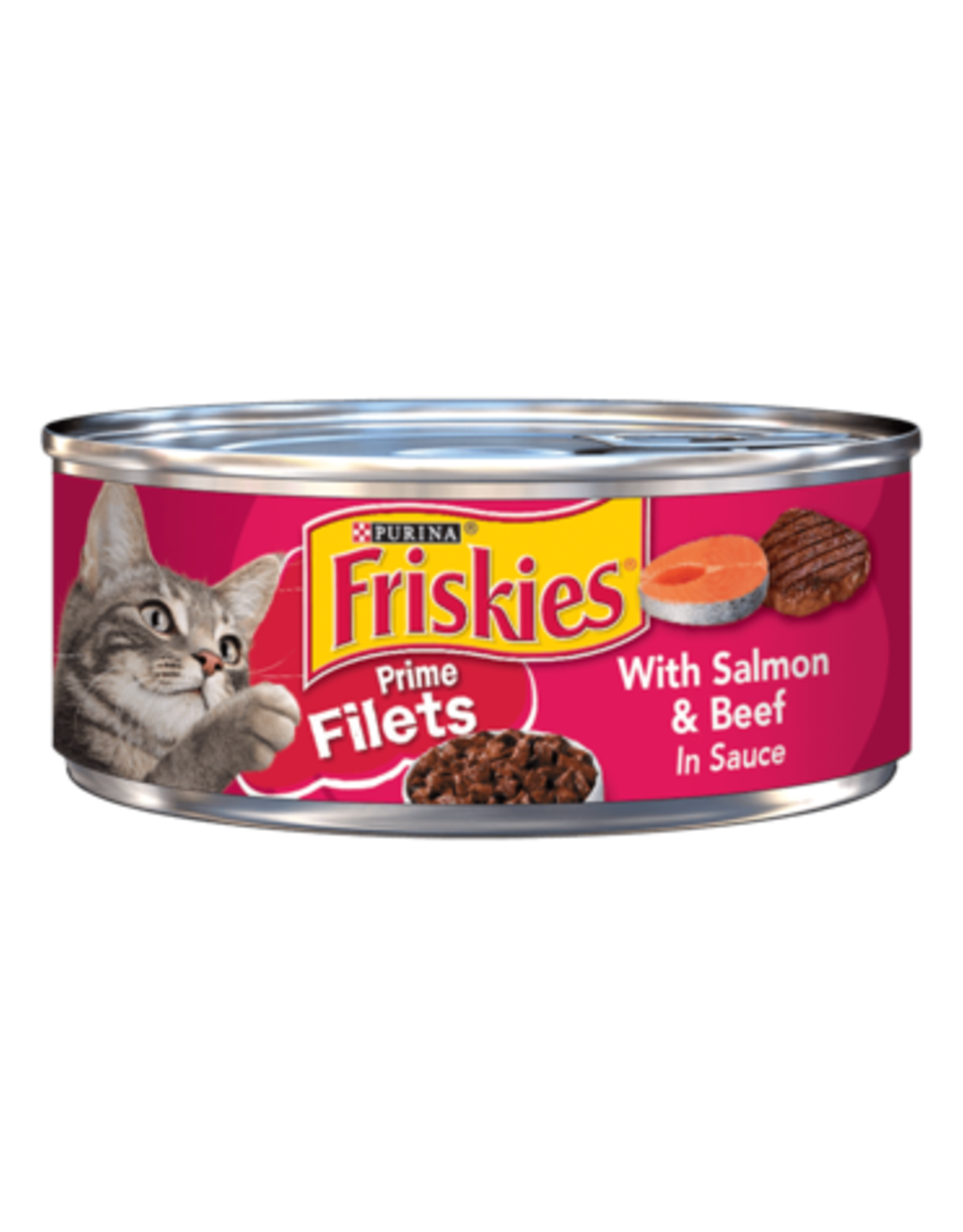 Nestle Purina FRISKIES CAT PRIME FILETS SALMON & BEEF 5.5OZ CASE OF 24    K
