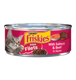 Nestle Purina FRISKIES CAT PRIME FILETS SALMON & BEEF 5.5OZ CASE OF 24    K