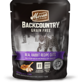 MERRICK PET CARE, INC. MERRICK CAT BACKCOUNTRY RABBIT CUTS POUCH 3 OZ CASE OF 24 discontinued