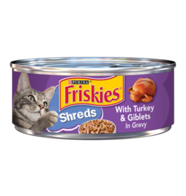 Nestle Purina FRISKIES CAT SHREDDED TURKEY & GIBLETS 5.5OZ CASE OF 24   K