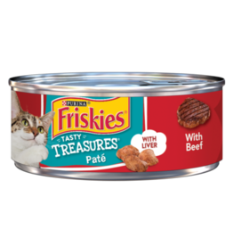 NESTLE PURINA PETCARE FRISKIES CAT TASTY TREASURES BEEF & LIVER W/ CHEESE 5.5OZ CASE OF 24