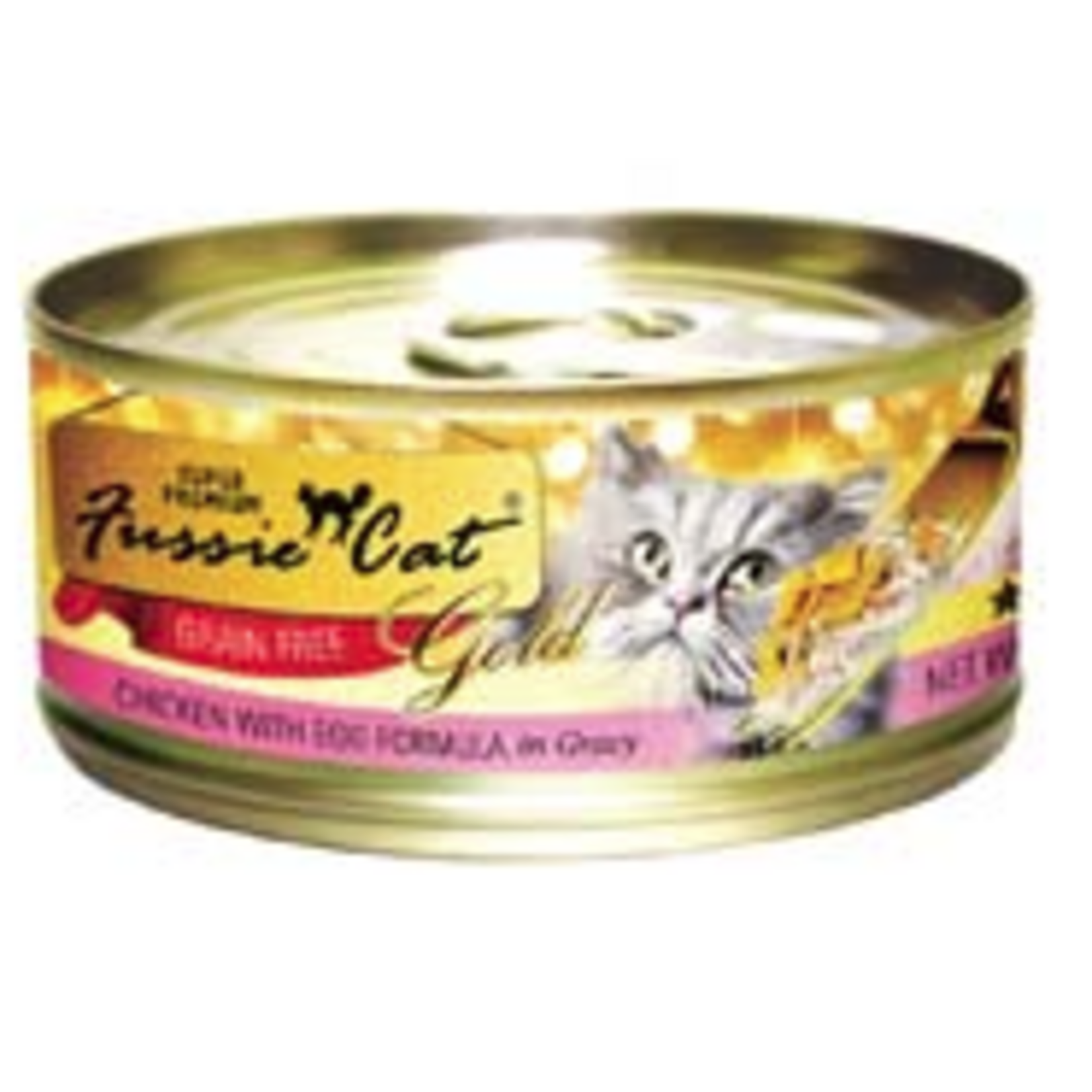 Fussie Cat Fussie Cat Super Premium Chicken with Egg Formula in Gravy 2.82 oz cans, Case of 24