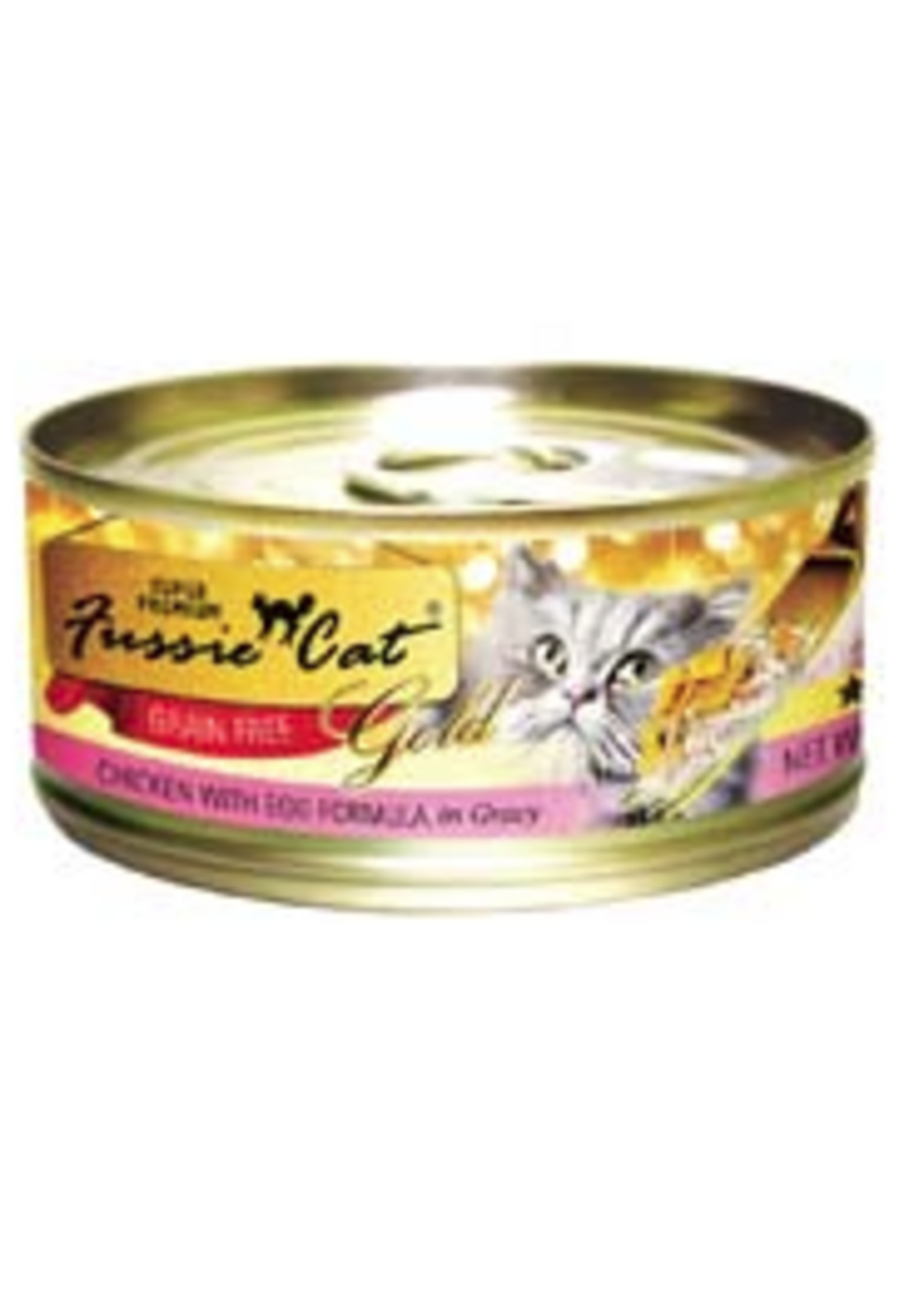 Fussie Cat Fussie Cat Super Premium Chicken with Egg Formula in Gravy 2.82 oz cans, Case of 24