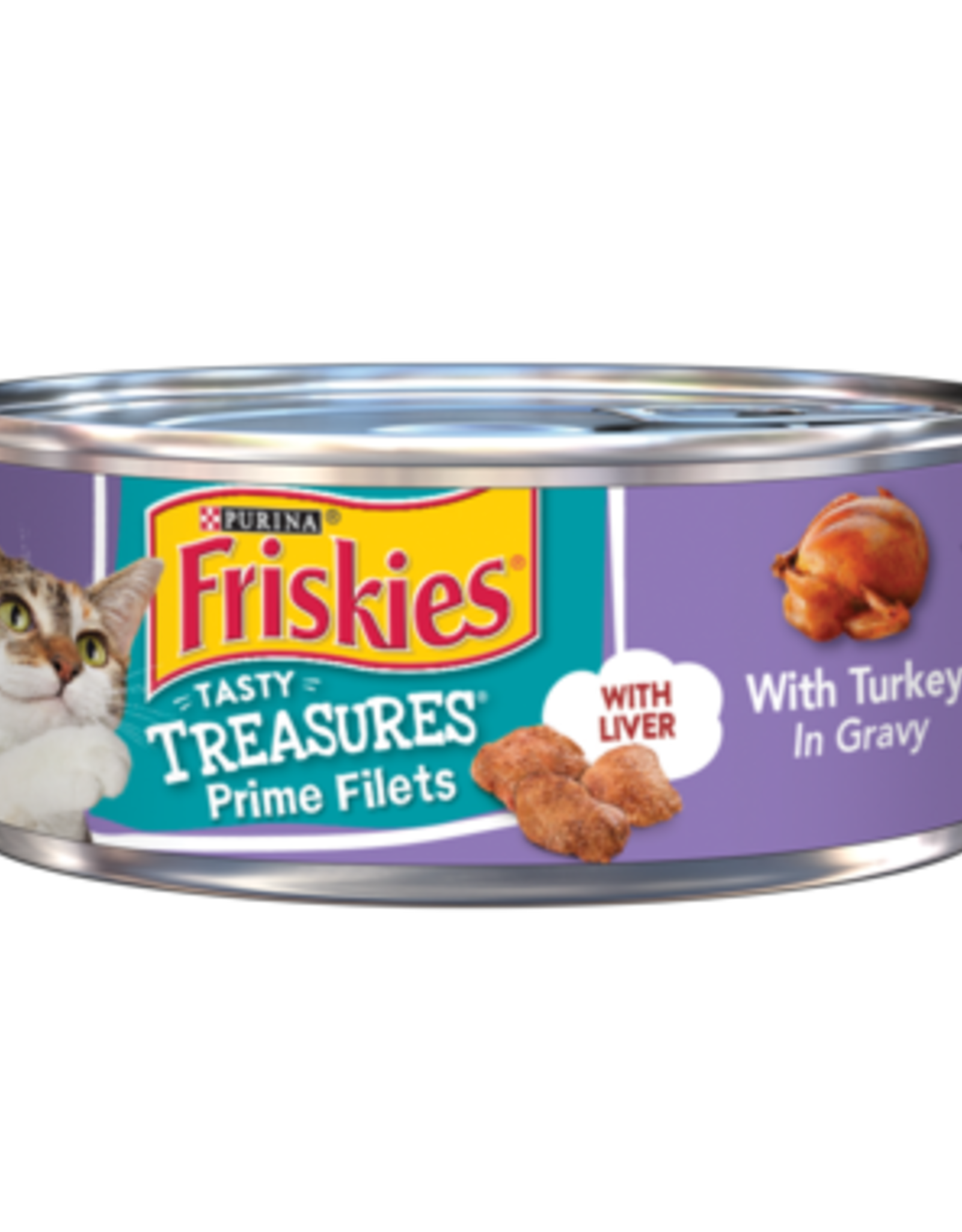 FRISKIES CAT TASTY TREASURES TURKEY & CHEESE 5.5OZ CASE OF 24
