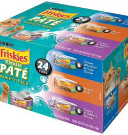 NESTLE PURINA PETCARE FRISKIES CAT 5.5 OZ VARIETY CLASSIC PATE 24 CANS