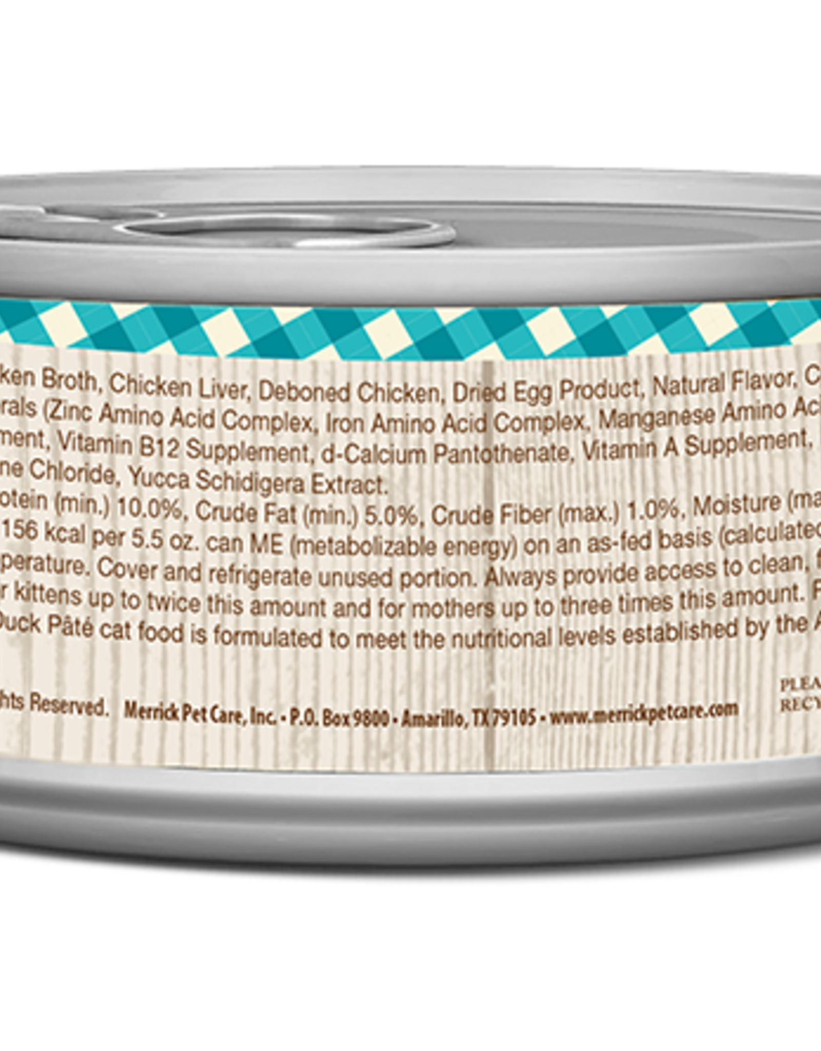 Merrick MERRICK CAT PURRFECT BISTRO DUCK PATE 5.5OZ CASE OF 24