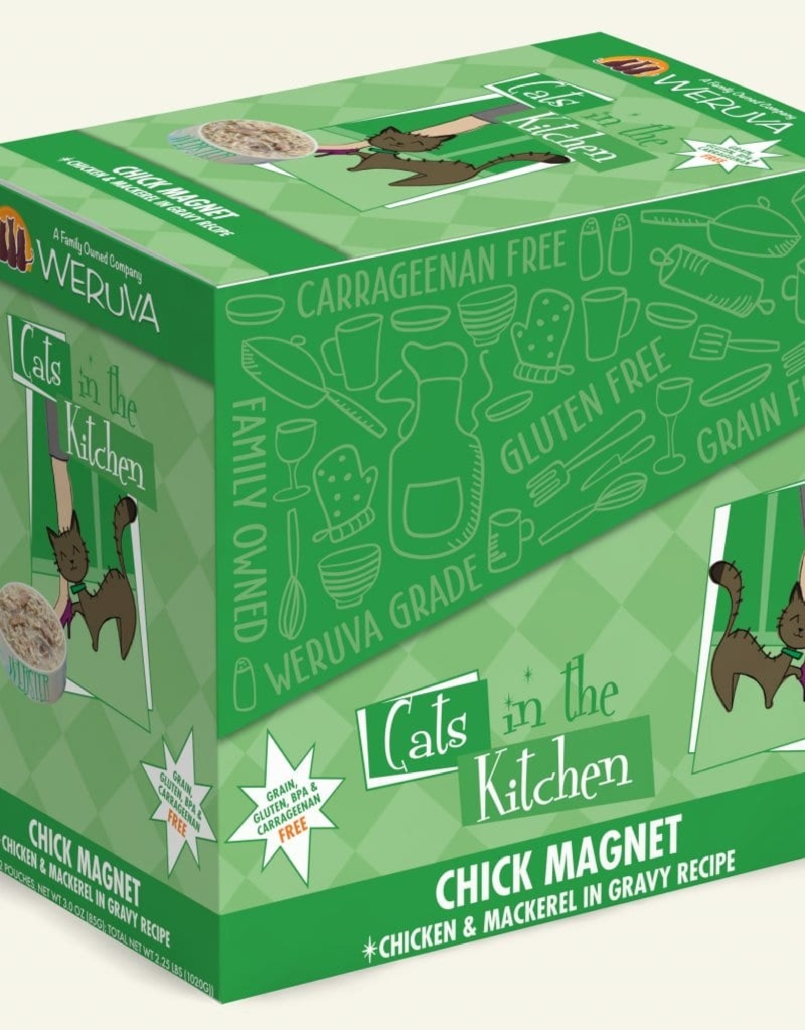 Weruva Cats In the Kitchen Chick Magnet Pouches 3 Oz, 8 Ct