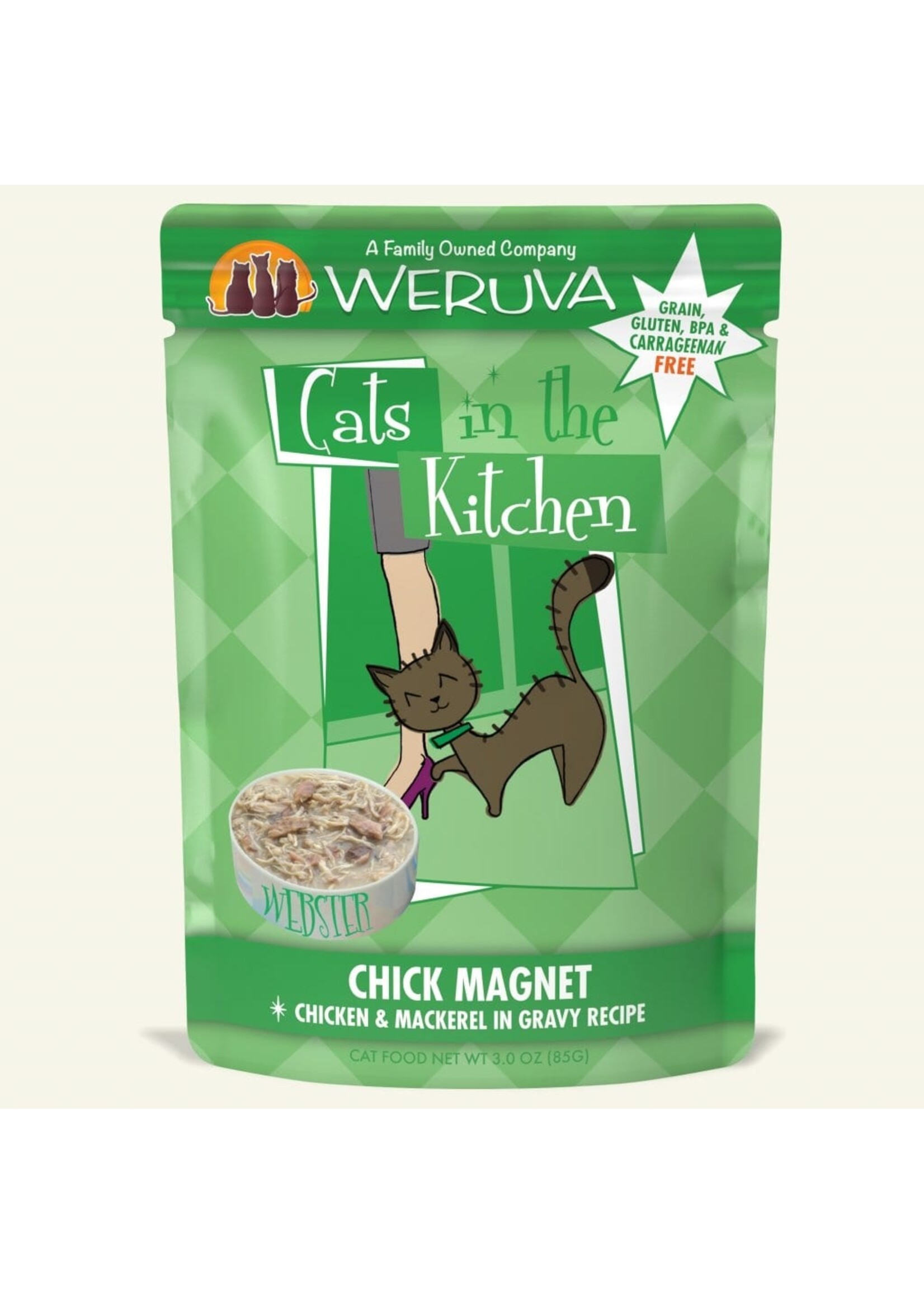 Weruva Cats In the Kitchen Chick Magnet Pouches 3 Oz, 8 Ct