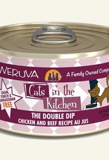 Weruva Weruva Cats in the Kitchen The Double Dip Chicken & Beef Au Jus Wet Cat Food  6 oz. Cans, Case of 24