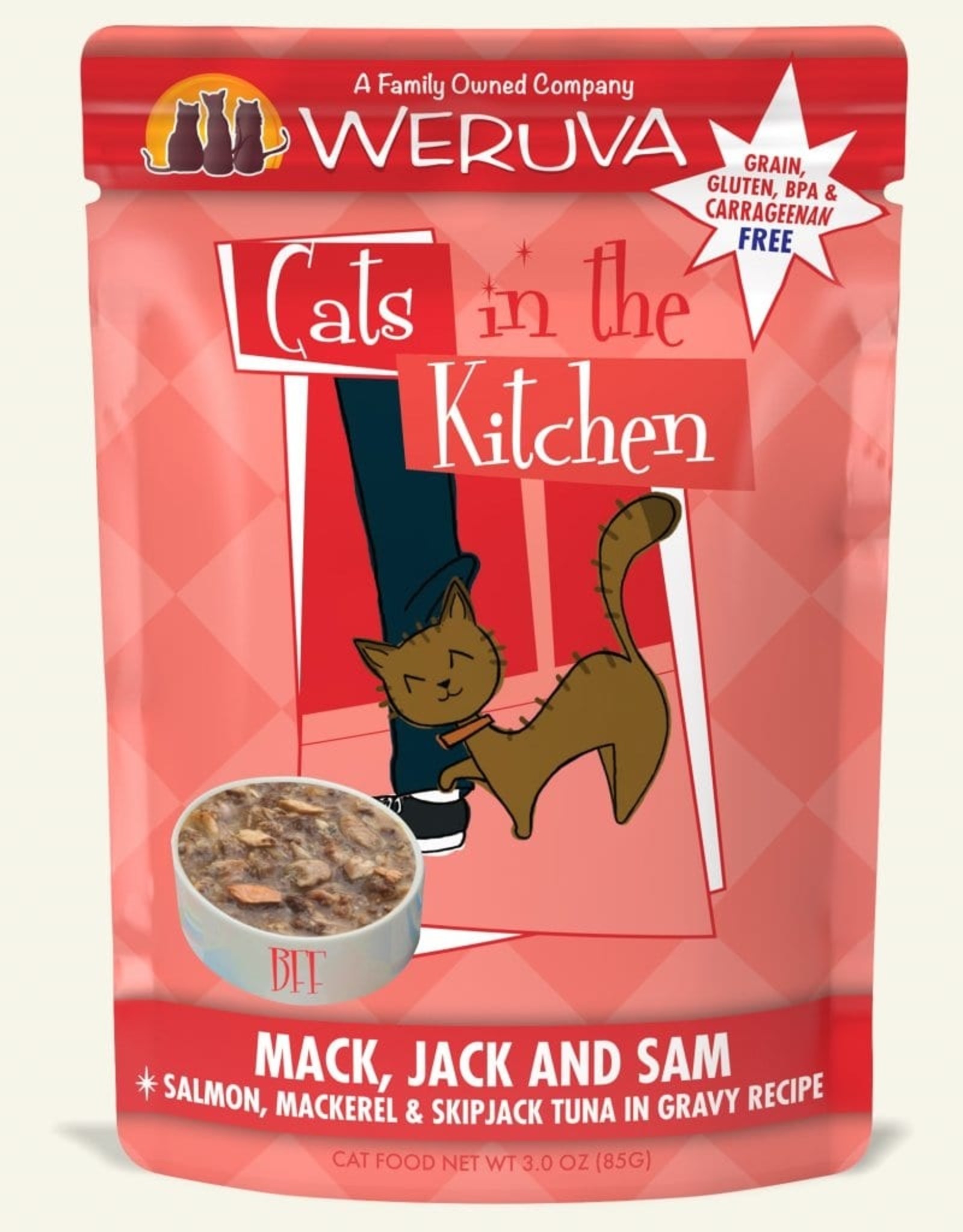 Weruva WERUVA CAT MACK, JACK & SAM 3OZ CASE OF 12