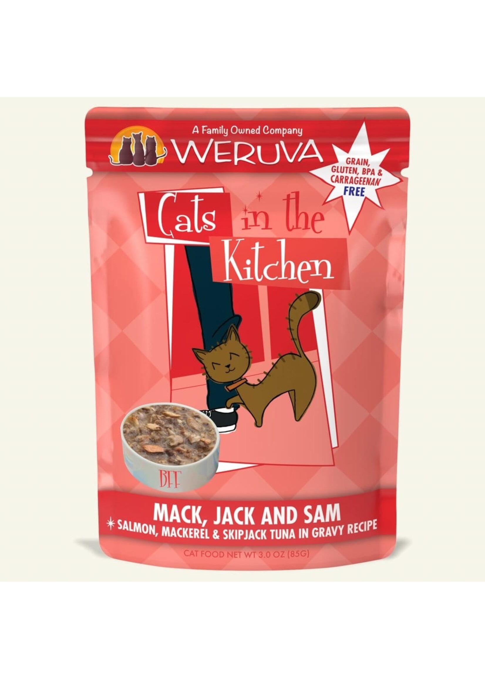 Weruva WERUVA CAT MACK, JACK & SAM 3OZ CASE OF 12