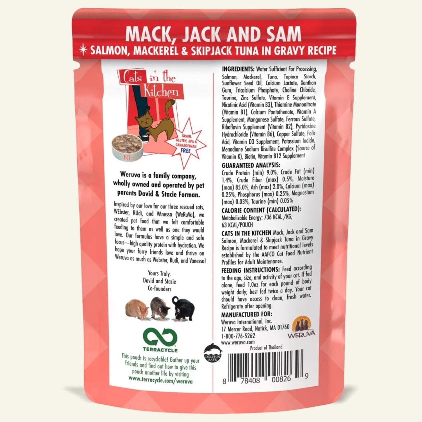 Weruva WERUVA CAT MACK, JACK & SAM 3OZ CASE OF 12