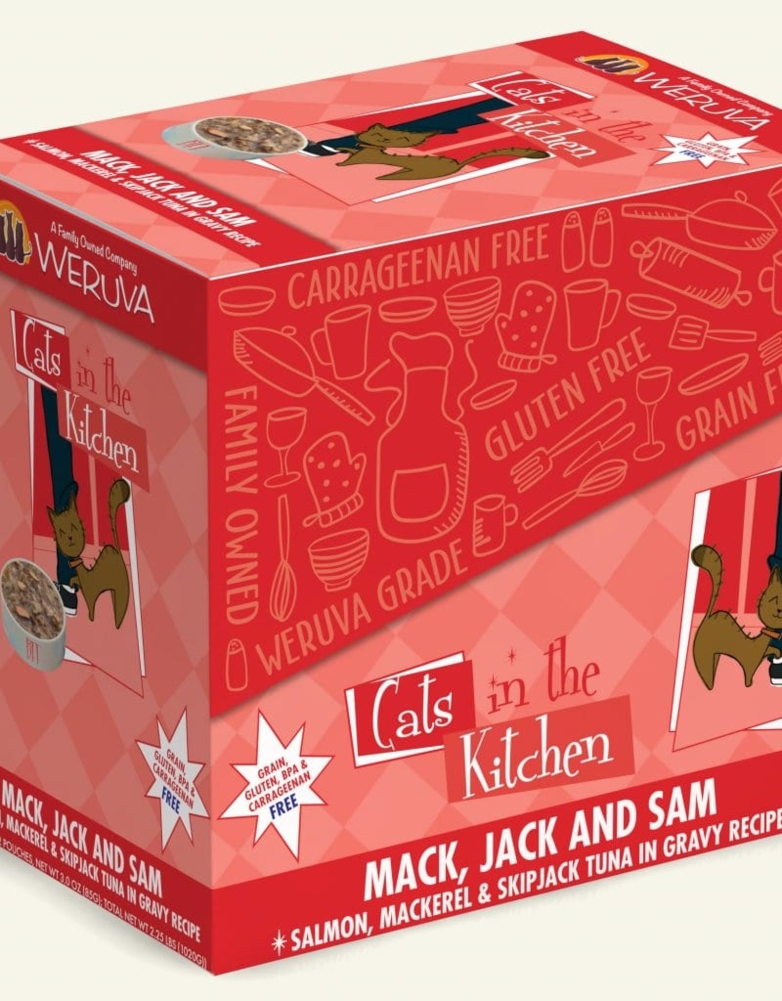 Weruva WERUVA CAT MACK, JACK & SAM 3OZ CASE OF 12