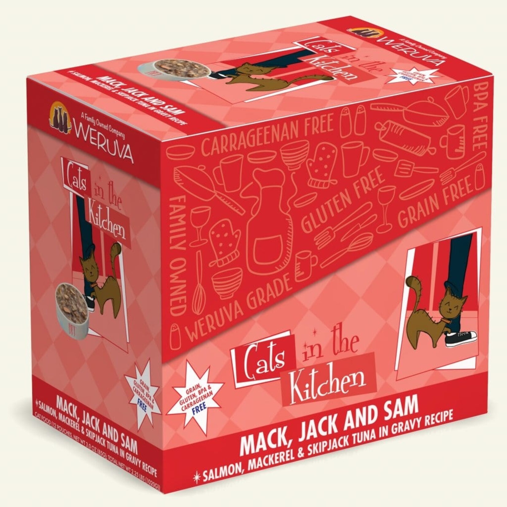 Weruva WERUVA CAT MACK, JACK & SAM 3OZ CASE OF 12