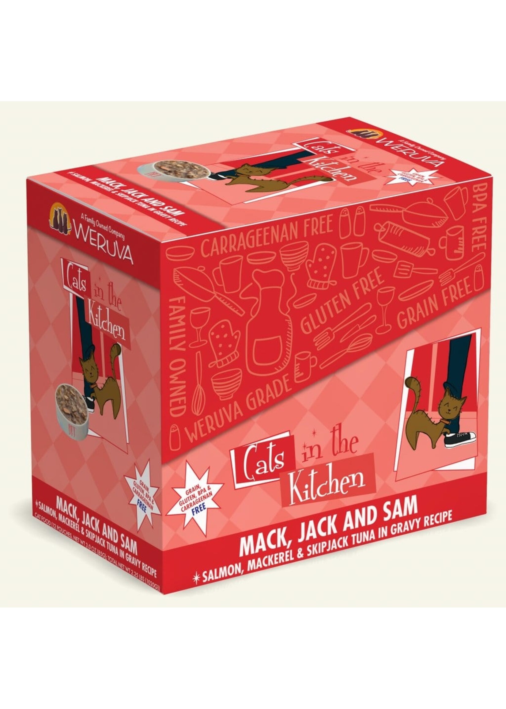 Weruva WERUVA CAT MACK, JACK & SAM 3OZ CASE OF 12