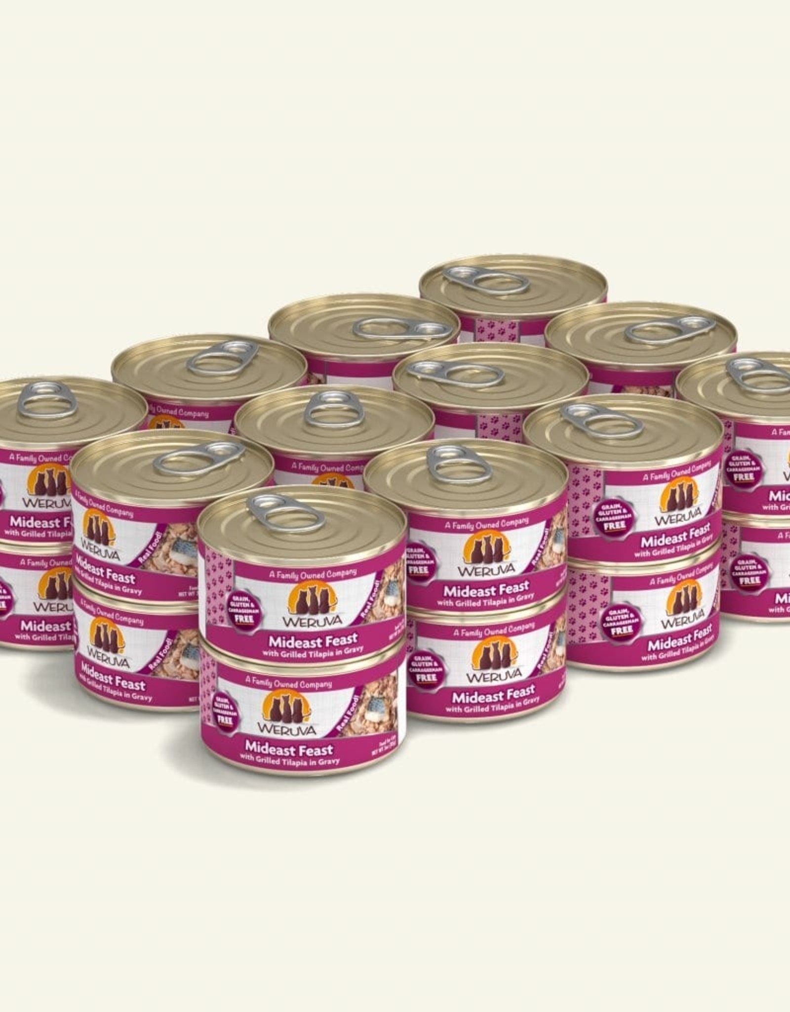 Weruva WERUVA CAT MIDEAST FEAST 3 OZ CASE OF 24