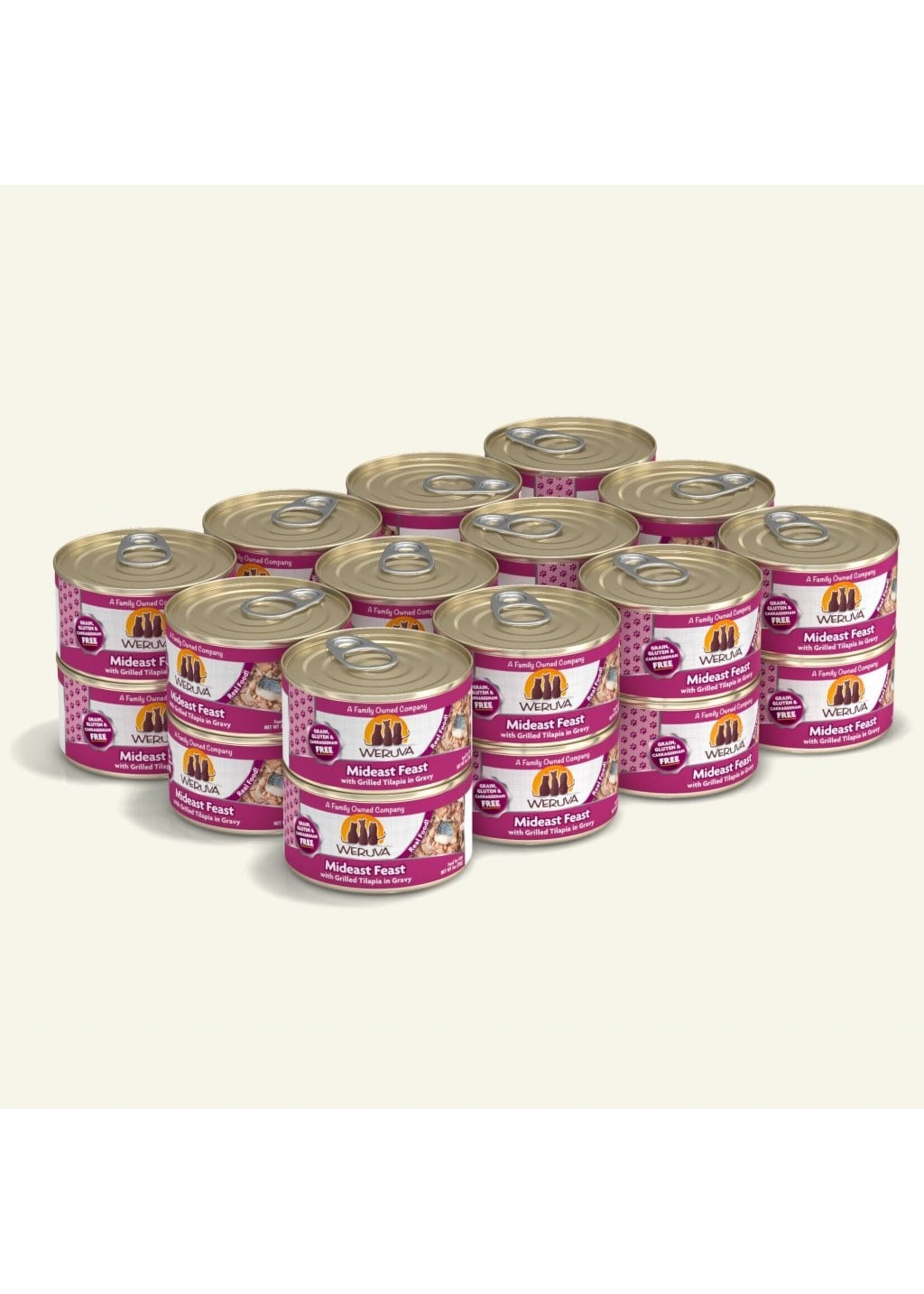 Weruva WERUVA CAT MIDEAST FEAST 3 OZ CASE OF 24