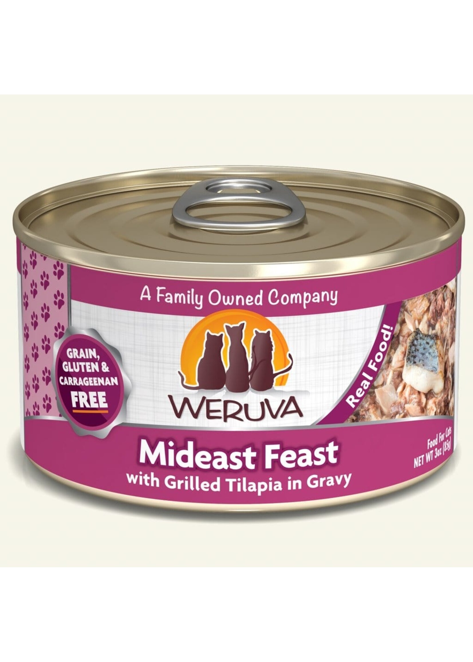Weruva WERUVA CAT MIDEAST FEAST 3 OZ CASE OF 24