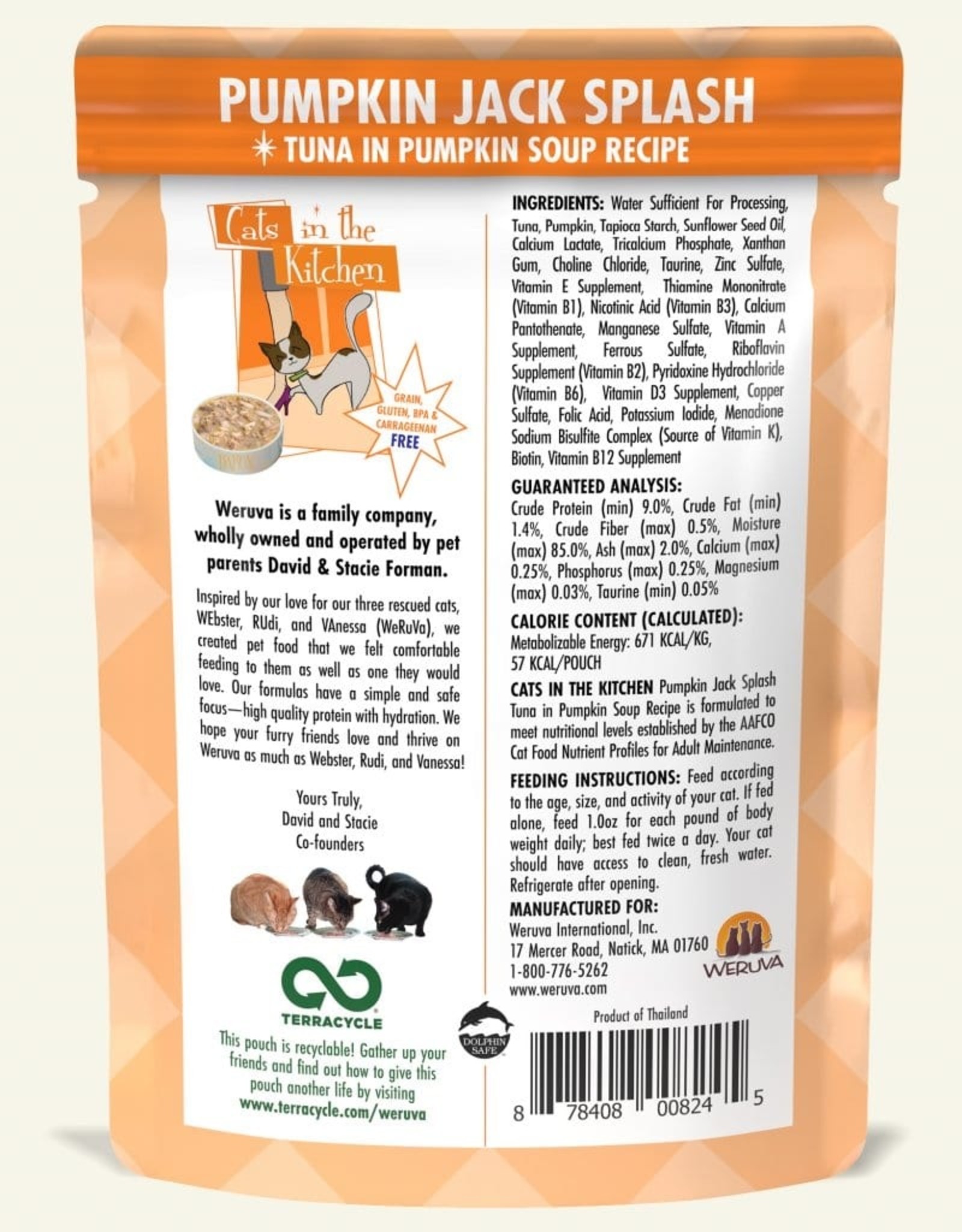 Weruva WERUVA CAT PUMPKIN JACK SPLASH CASE OF 12
