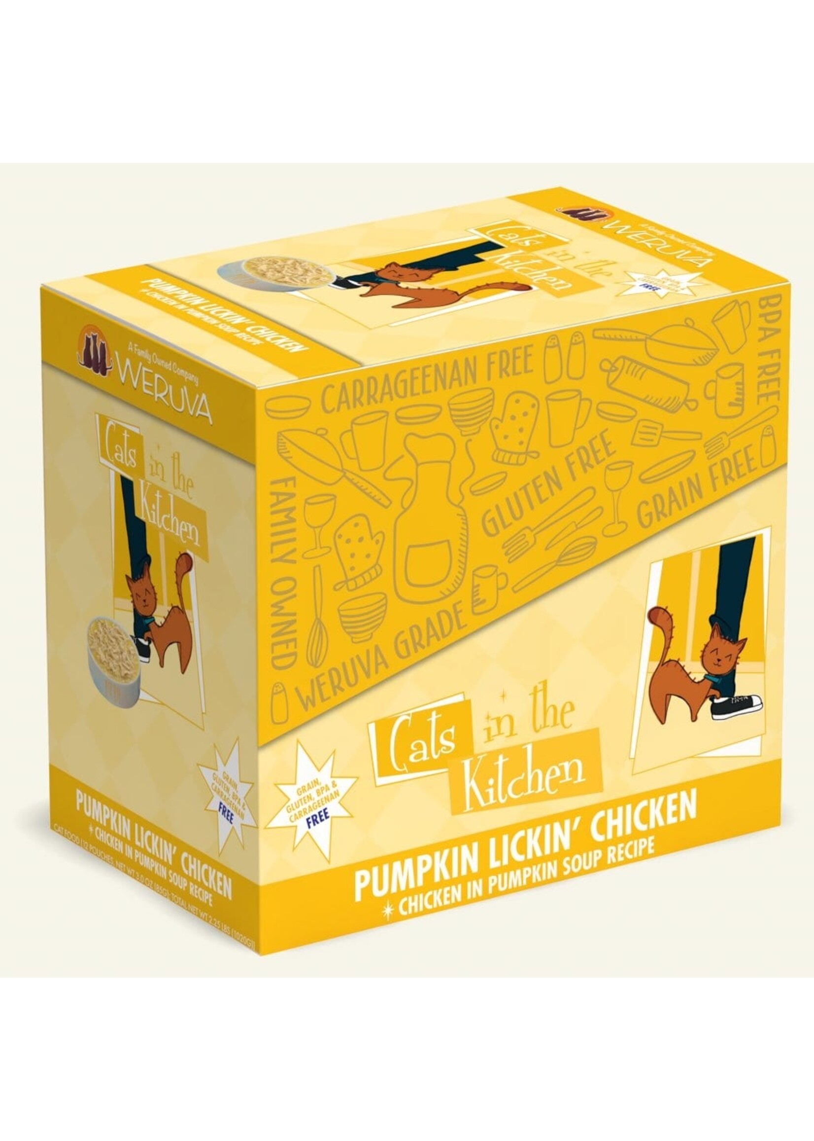 Weruva WERUVA CAT PUMPKIN LICKIN CHICKEN 3OZ CASE OF 12