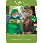 RAWZ AUJOU BY RAWZ CAT CHICKEN & CHICKEN LIVER RECIPE 2.46OZ BOX OF 8