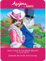 RAWZ AUJOU BY RAWZ CAT TUNA & SALMON RECIPE 2.46OZ BOX OF 8