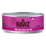 RAWZ RAWZ CAT DUCK & DUCK LIVER CAN 5.5OZ CASE OF 24