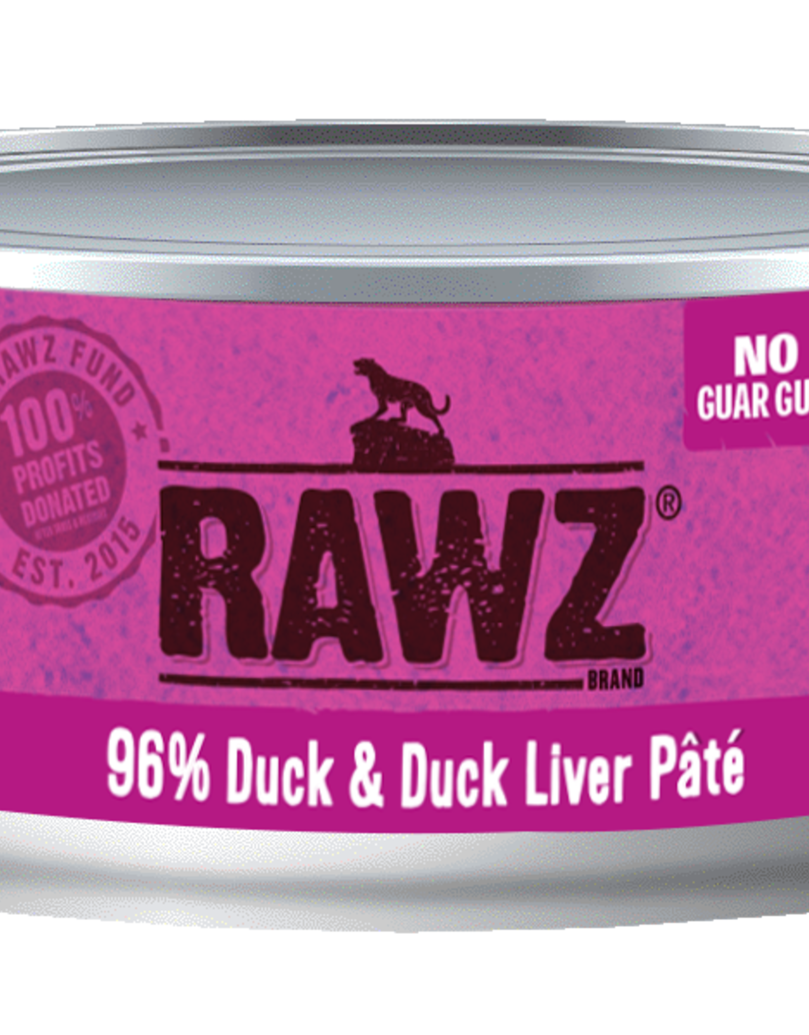 RAWZ RAWZ CAT CAN DUCK & DUCK LIVER 5.5OZ CASE OF 24