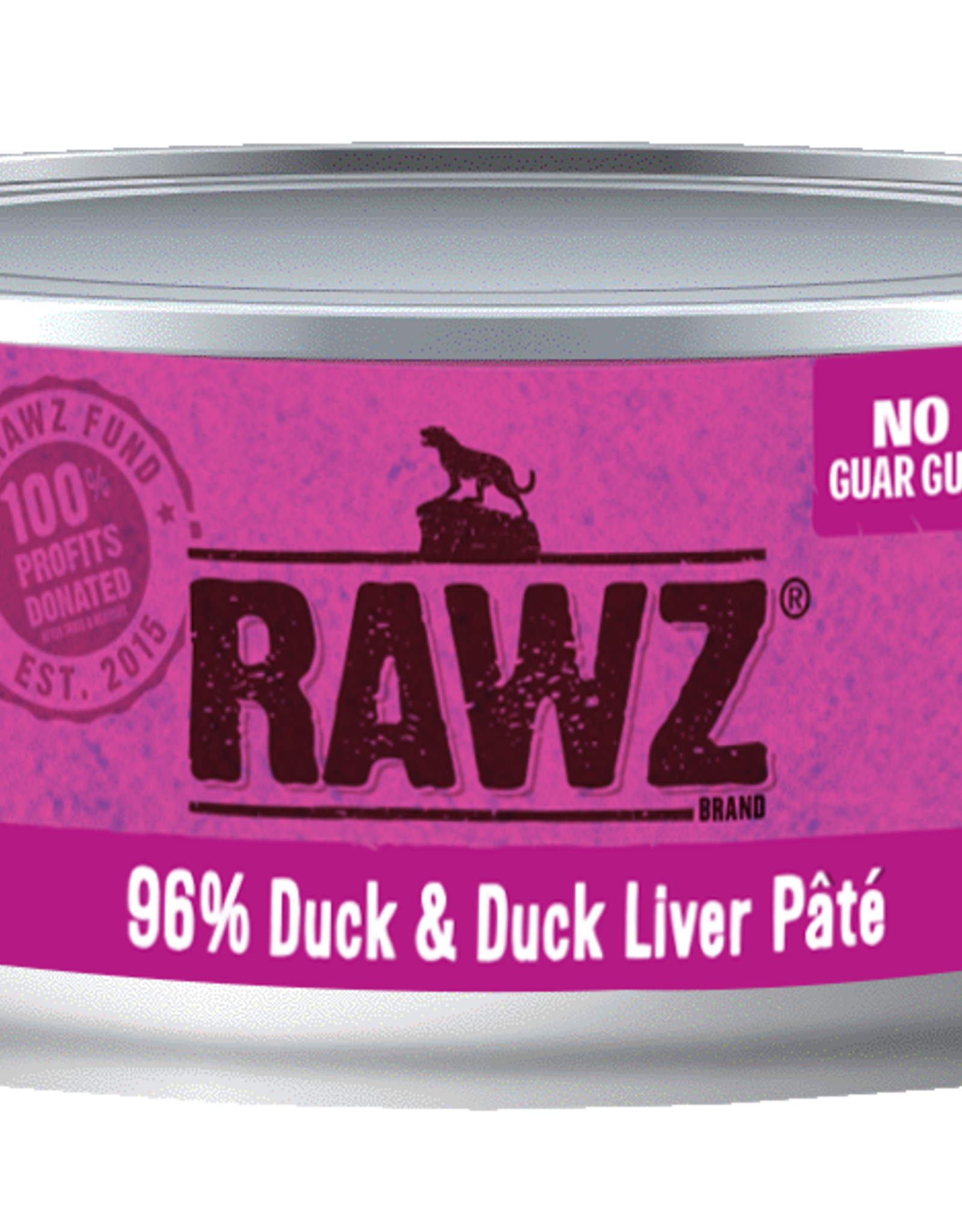 RAWZ RAWZ CAT DUCK & DUCK LIVER CAN 5.5OZ CASE OF 24