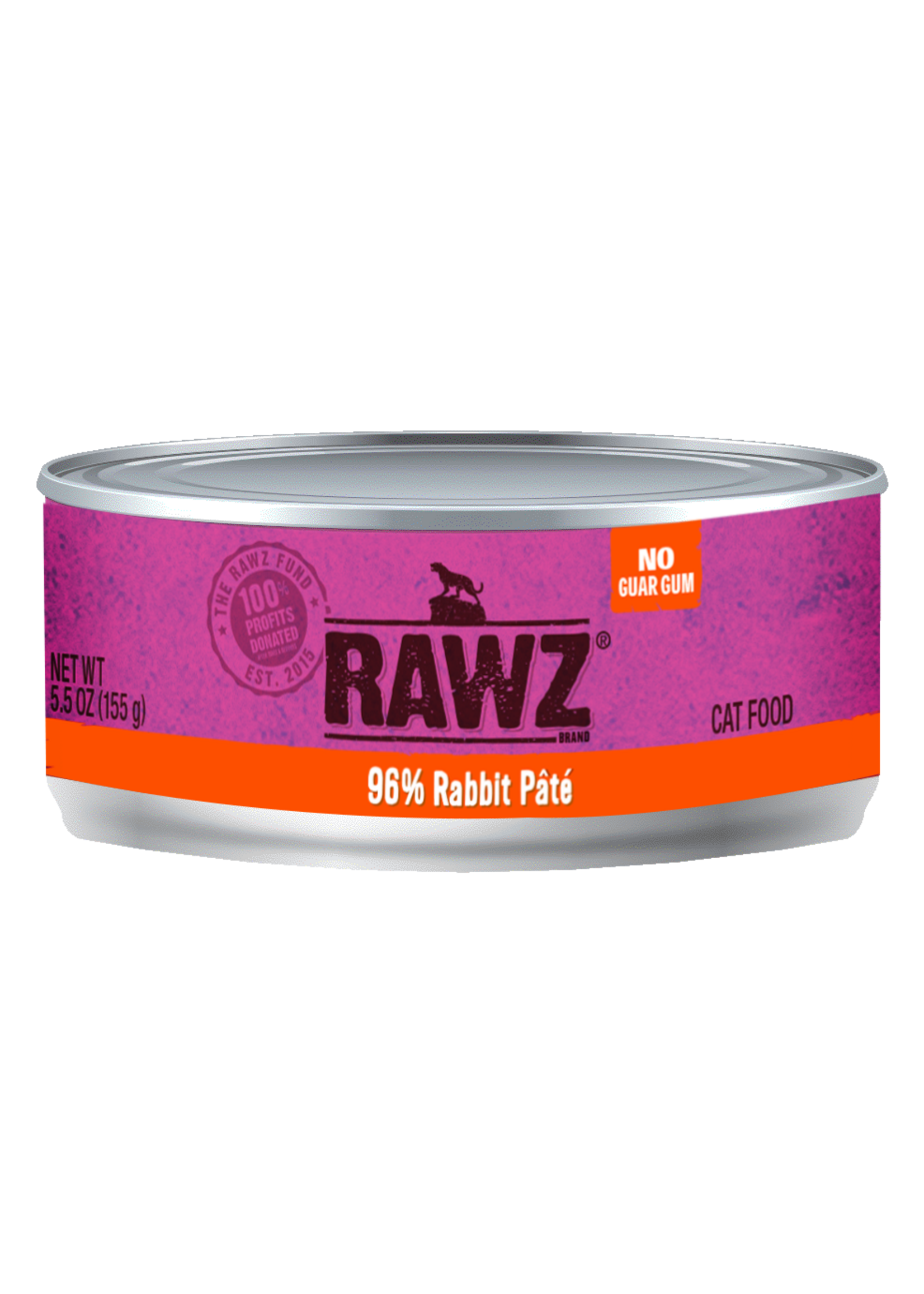RAWZ RAWZ CAT RABBIT CAN 5.5OZ CASE OF 24