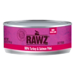 RAWZ RAWZ CAT TURKEY & SALMON CAN 5.5OZ CASE OF 24