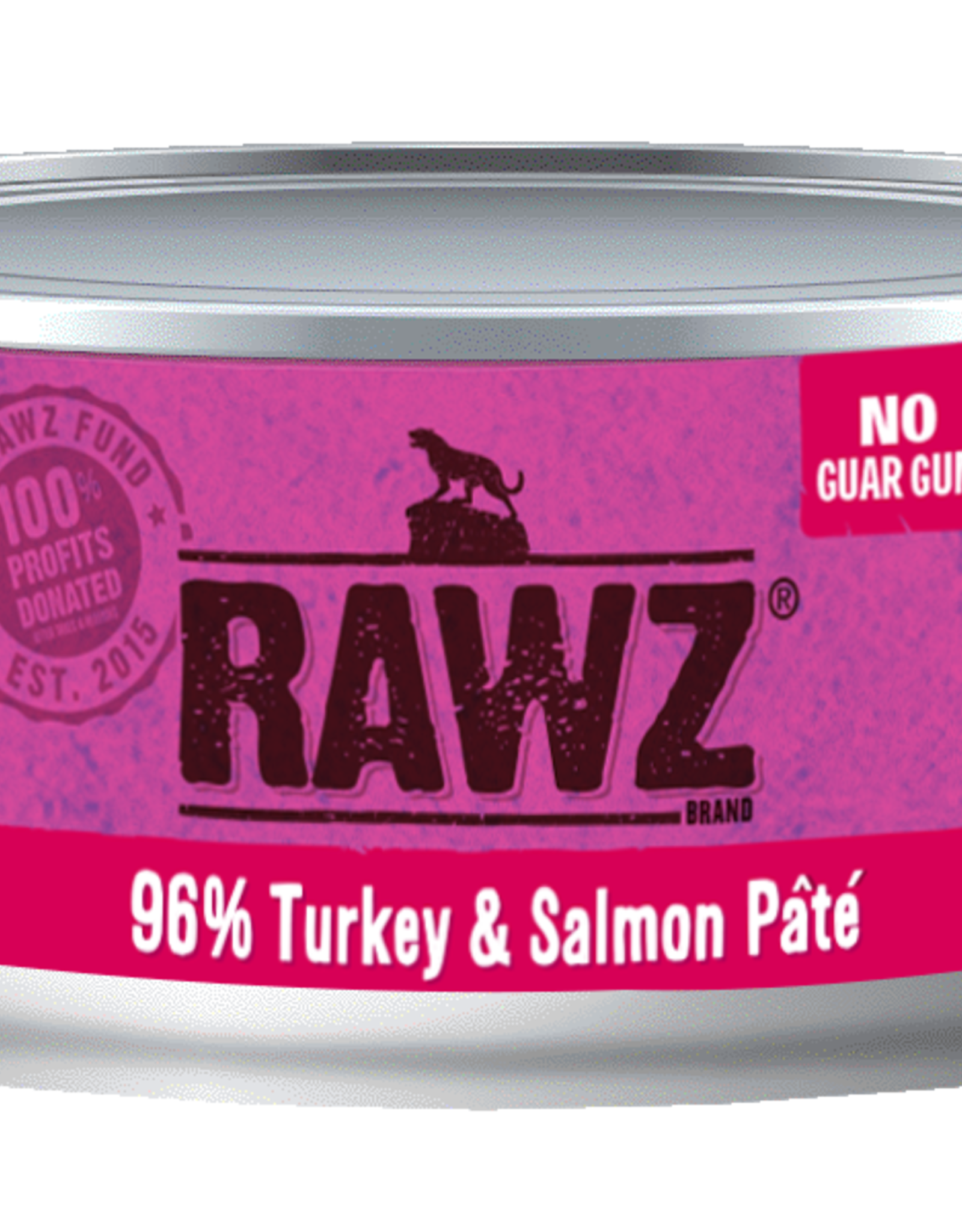 RAWZ RAWZ CAT TURKEY & SALMON CAN 5.5OZ CASE OF 24