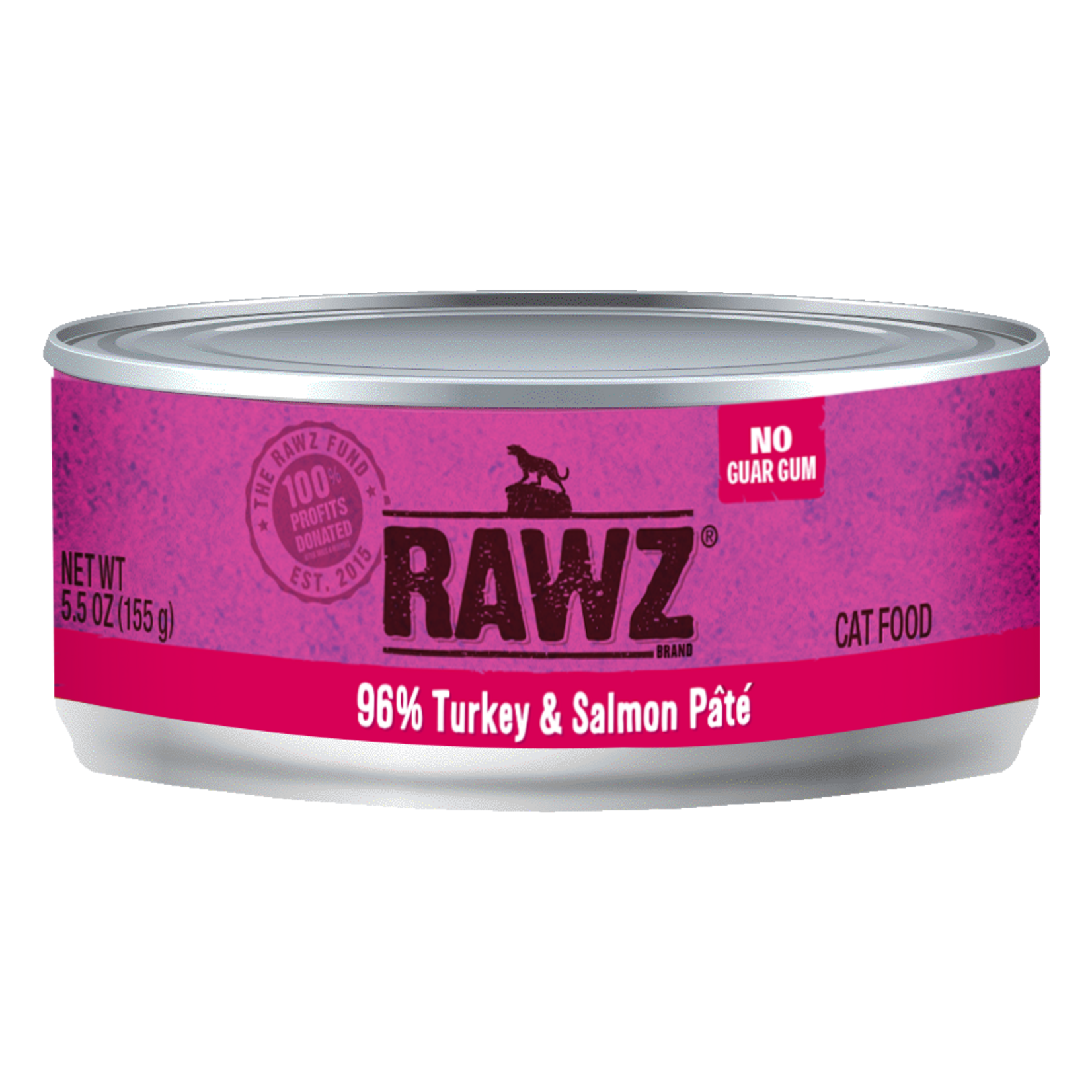 RAWZ RAWZ CAT TURKEY & SALMON CAN 5.5OZ CASE OF 24