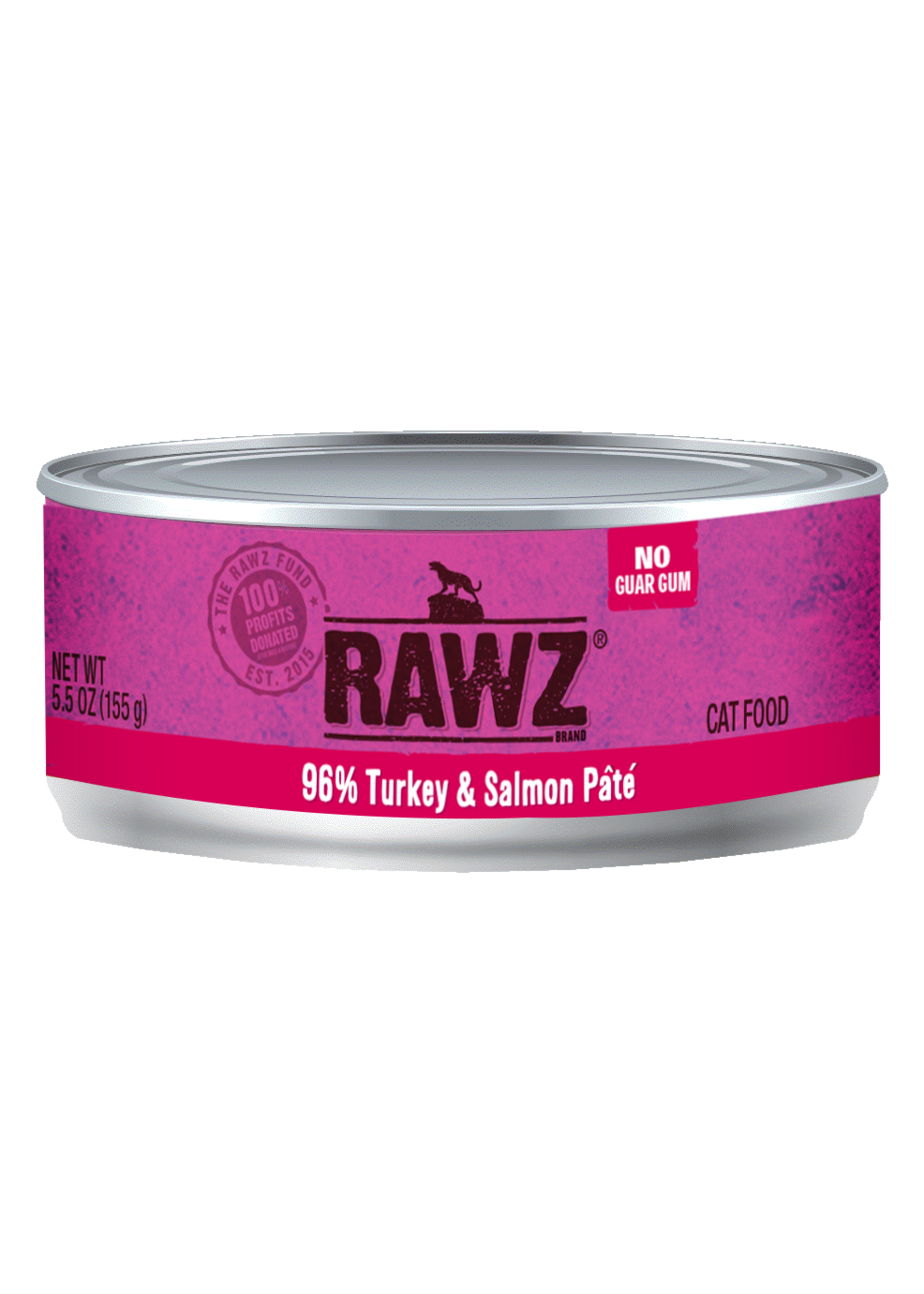 RAWZ RAWZ CAT TURKEY & SALMON CAN 5.5OZ CASE OF 24