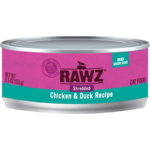 RAWZ RAWZ CAT SHREDDED CHICKEN & DUCK CAN 3OZ CASE OF 18