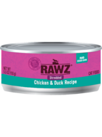 RAWZ RAWZ CAT SHREDDED CHICKEN & DUCK CAN 3OZ CASE OF 18