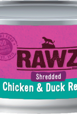RAWZ RAWZ CAT SHREDDED CHICKEN & DUCK CAN 3OZ CASE OF 18