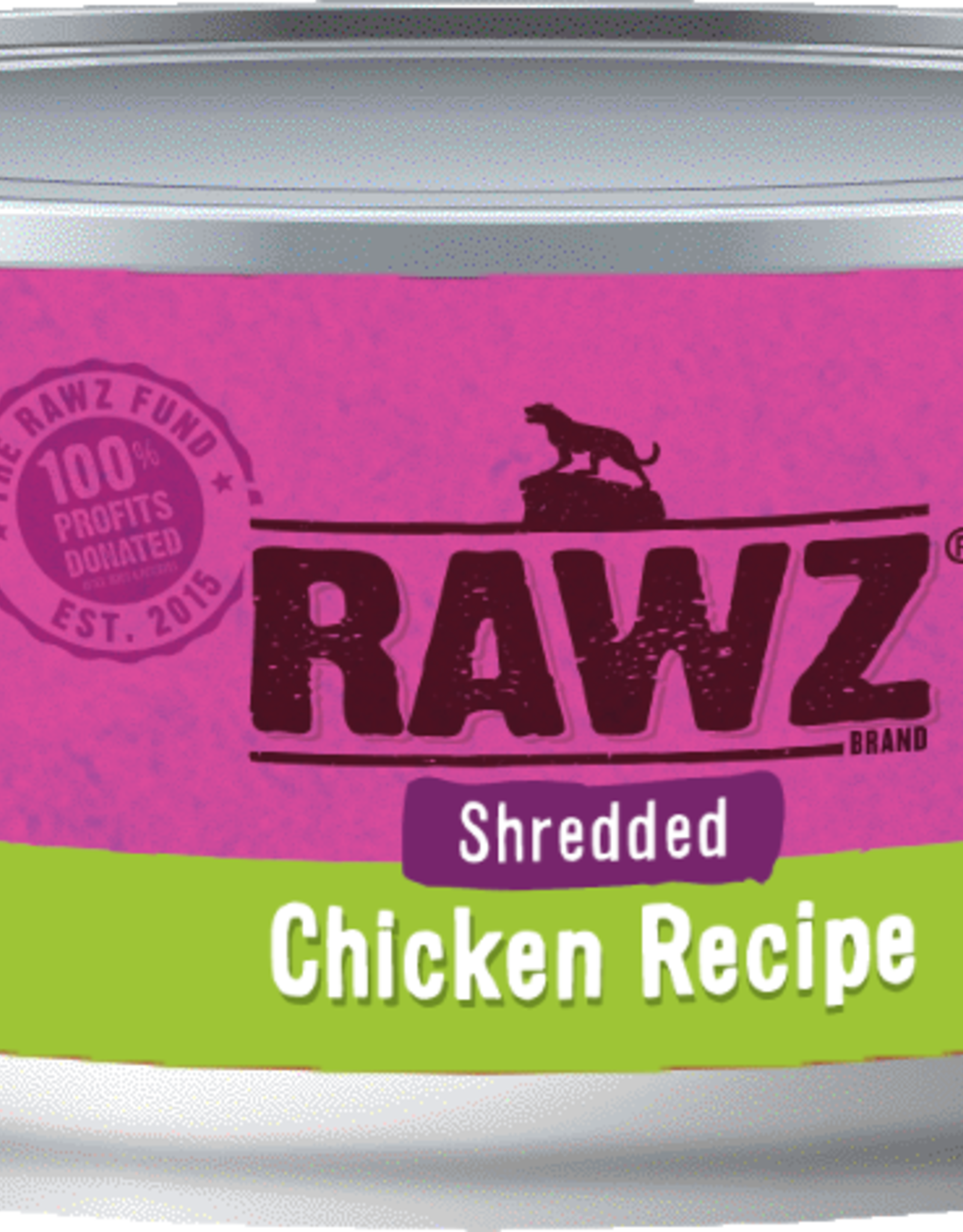 RAWZ RAWZ CAT SHREDDED CHICKEN CAN 3OZ CASE OF 18
