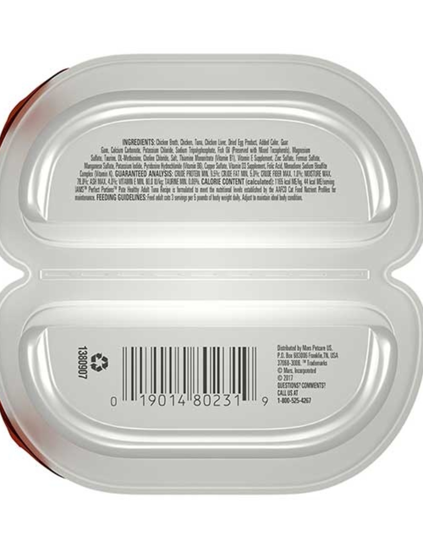 Iams IAMS CAT PERFECT PORTIONS TUNA PATE 2.6OZ CASE OF 24