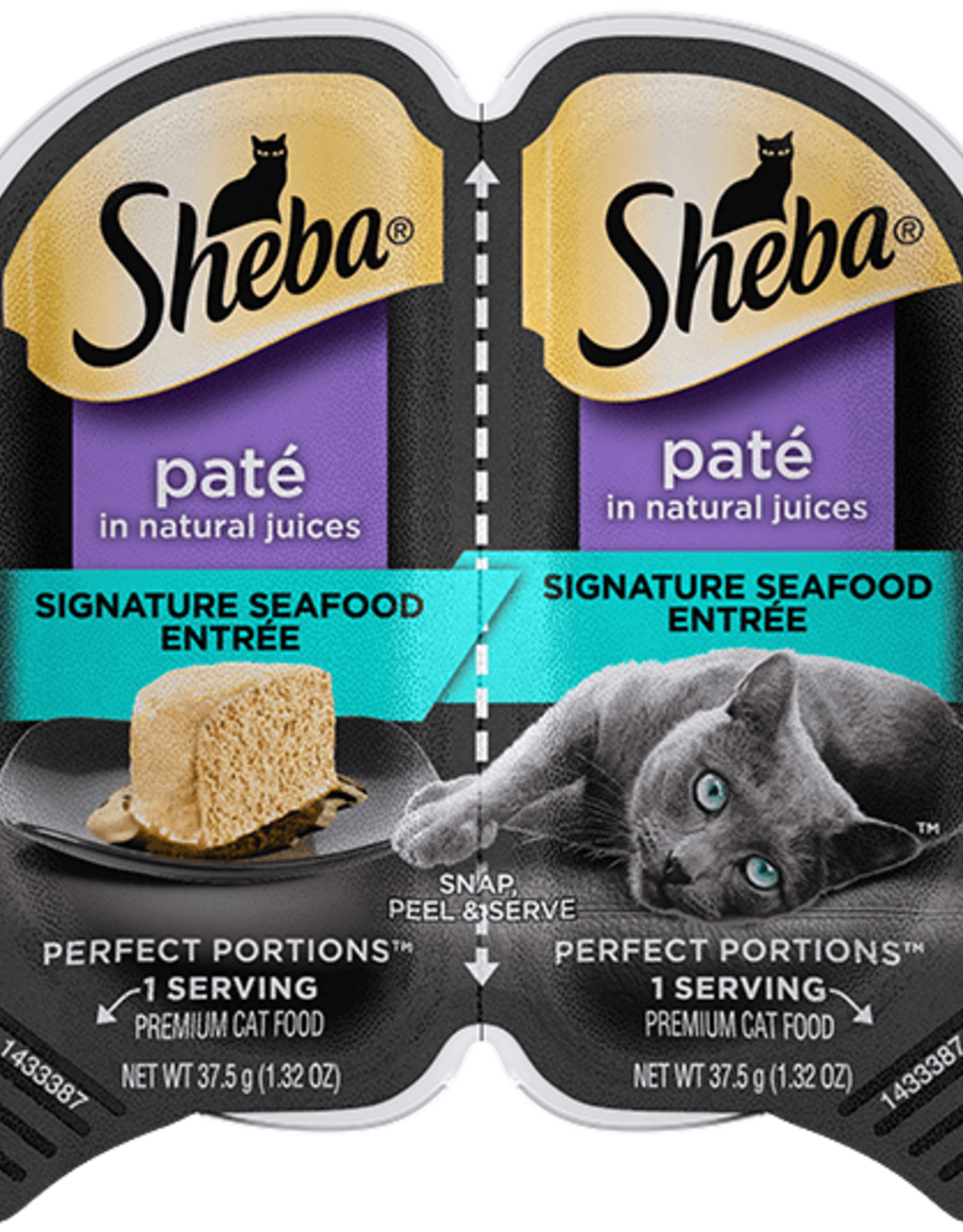 Sheba SHEBA PERFECT PORTIONS SIGNATURE SEAFOOD PATE 2.6OZ CASE OF 24