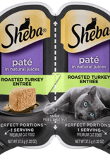 MARS PET CARE SHEBA PERFECT PORTIONS TURKEY PATE CUTS 2.6OZ CASE OF 24