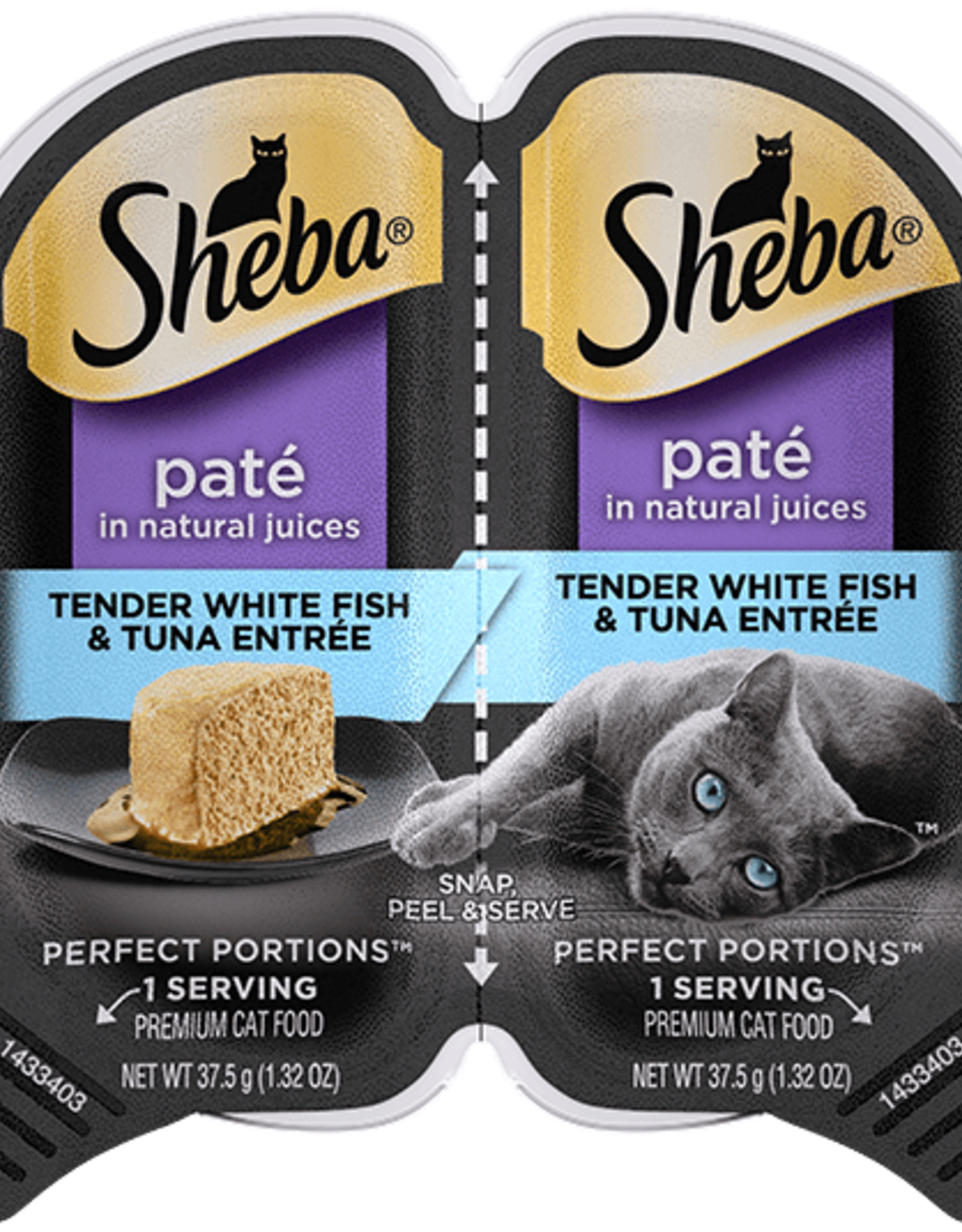 Sheba SHEBA PERFECT PORTIONS WHITEFISH & TUNA PATE 2.6OZ CASE OF 24