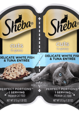 MARS PET CARE SHEBA PERFECT PORTIONS WHITEFISH & TUNA CUTS 2.6OZ CASE OF 24