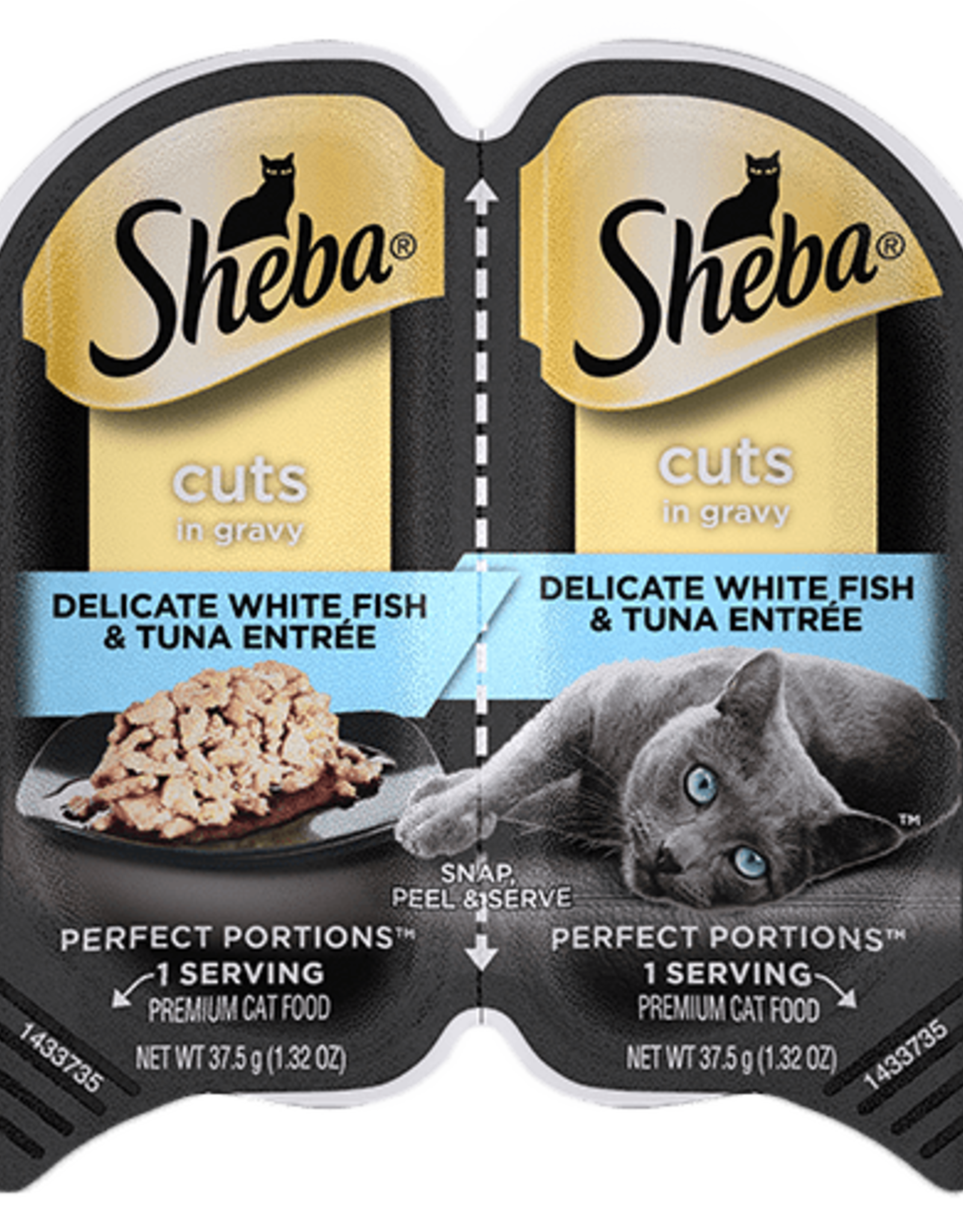 Sheba SHEBA PERFECT PORTIONS WHITEFISH & TUNA CUTS 2.6OZ CASE OF 24