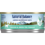 Natural Balance Natural Balance LID Chicken & Green Pea Wet Cat Food 5.5 Oz Cans, Case of 24