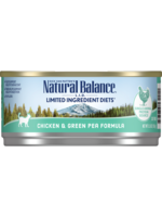Natural Balance Natural Balance LID Chicken & Green Pea Wet Cat Food 5.5 Oz Cans, Case of 24
