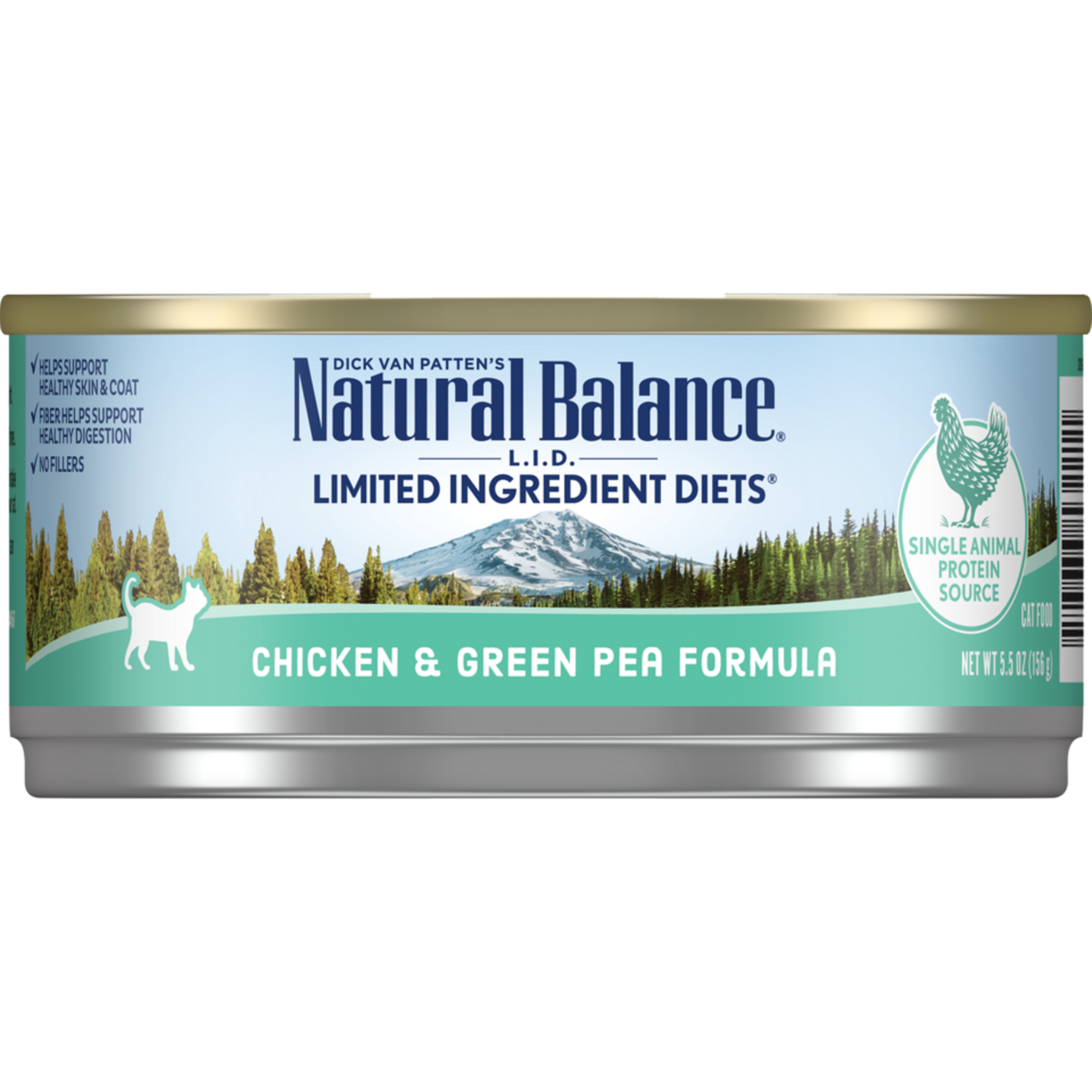 Natural Balance Natural Balance LID Chicken & Green Pea Wet Cat Food 5.5 Oz Cans, Case of 24