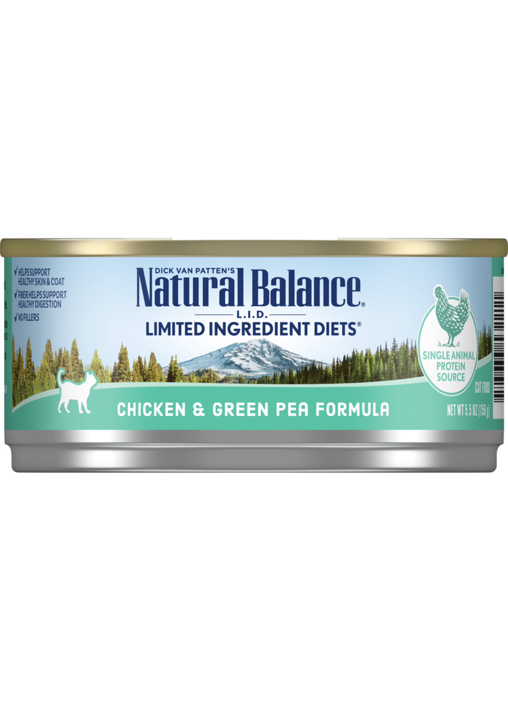 Natural Balance Natural Balance LID Chicken & Green Pea Wet Cat Food 5.5 Oz Cans, Case of 24