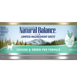 Natural Balance Natural Balance LID Chicken & Green Pea Wet Cat Food 5.5 Oz Cans, Case of 24